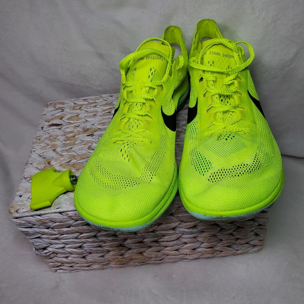 Nike‎ ZoomX Dragonfly Volt Mint Foam With Spikes Tool & Bag Track Men 13 Track